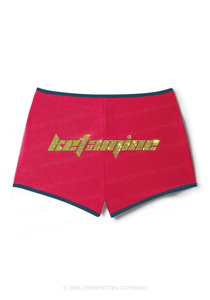 Rhinestone Ketamxxe Y2K Booty Shorts Cherrykitten