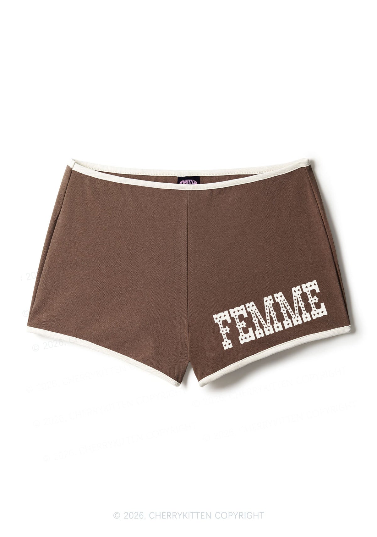Pink Femme Pride Y2K Booty Shorts Cherrykitten