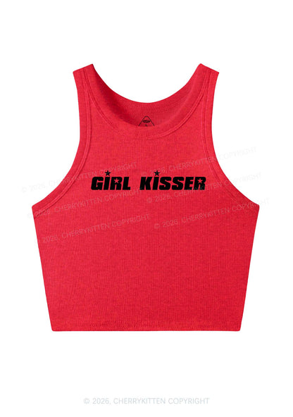 Girl Kisser Star Y2K Crop Tank Top Cherrykitten