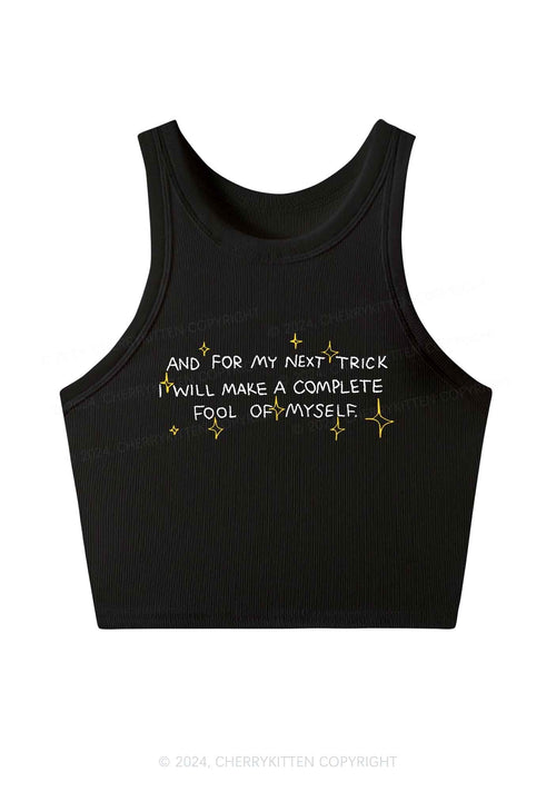 Complete Fool Of Myself Y2K Crop Tank Top Cherrykitten