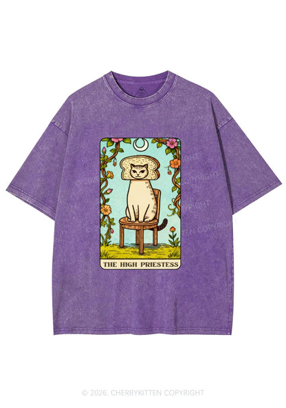 Breadhead Cat Y2K Shirts Washed Tee Cherrykitten