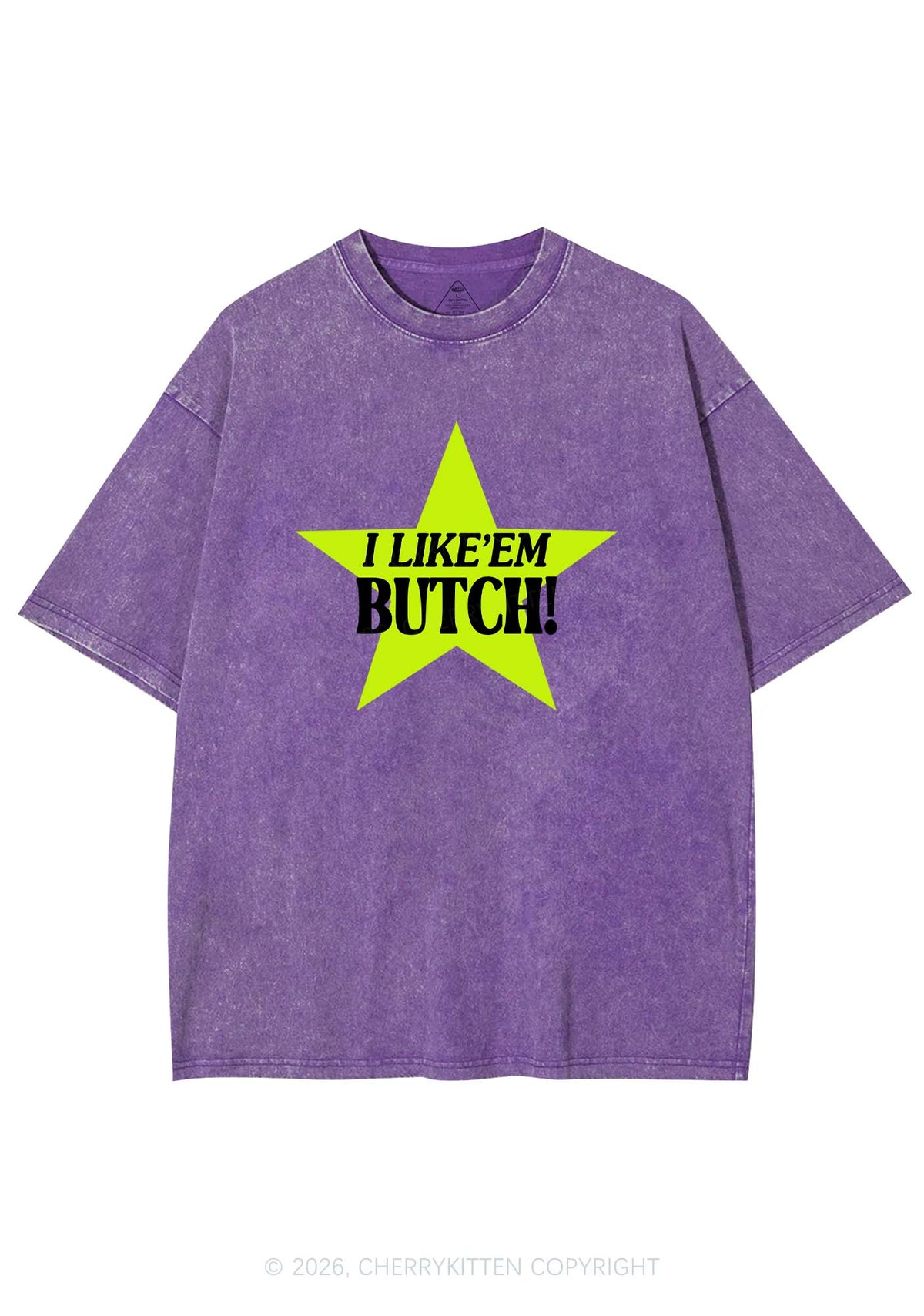 I Like Butch Pride Y2K Shirts Washed Tee Cherrykitten