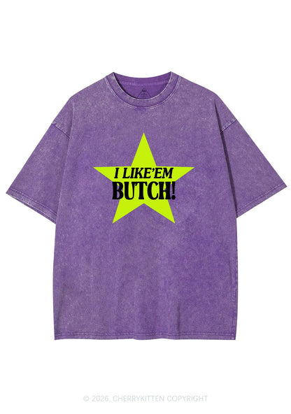 I Like Butch Pride Y2K Shirts Washed Tee Cherrykitten