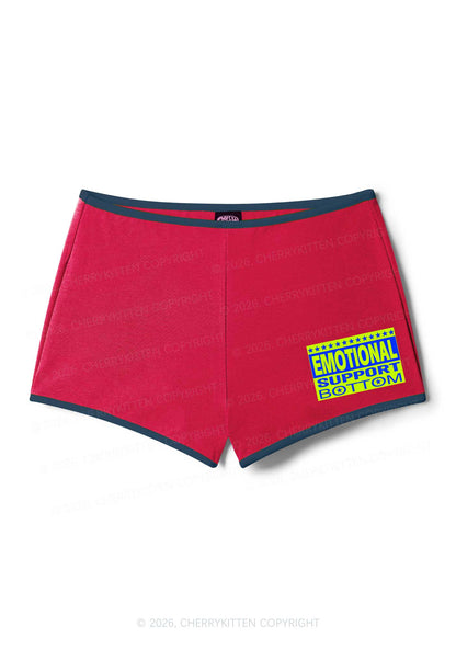 Emotional Support Bottom Pride Y2K Booty Shorts Cherrykitten