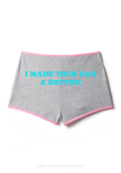 Made Your Dad Bottom Pride Y2K Booty Shorts Cherrykitten