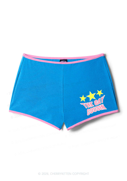 The Gay Cousin Pride Y2K Booty Shorts Cherrykitten