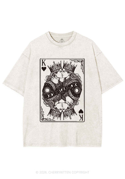 Kings Kissing Pride Y2K Shirts Washed Tee Cherrykitten