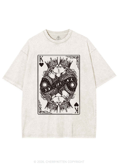 Kings Kissing Pride Y2K Shirts Washed Tee Cherrykitten