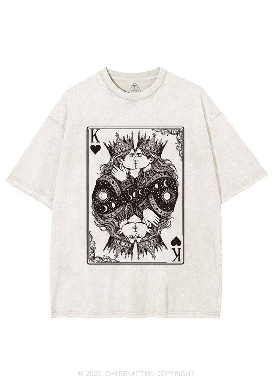 Kings Kissing Pride Y2K Shirts Washed Tee Cherrykitten