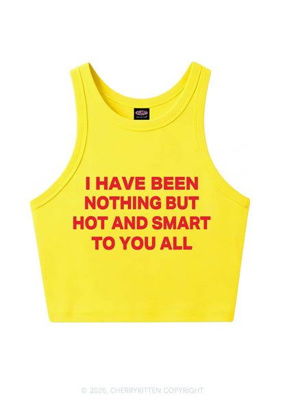 I Have Been Hot And Smart Y2K Crop Tank Top Cherrykitten
