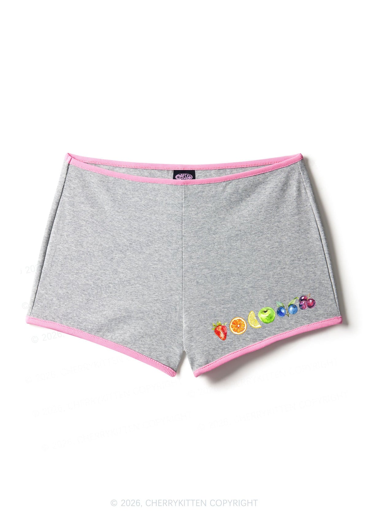 Six Fruity Pride Y2K Booty Shorts Cherrykitten
