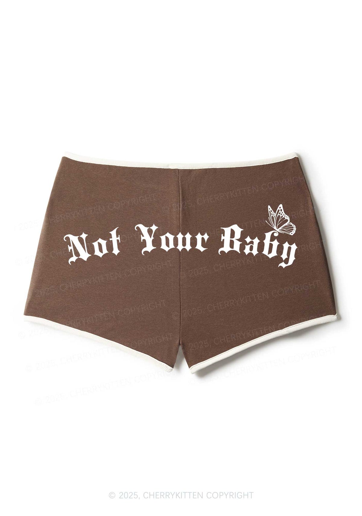 Not Your Baby Y2K Booty Shorts Cherrykitten