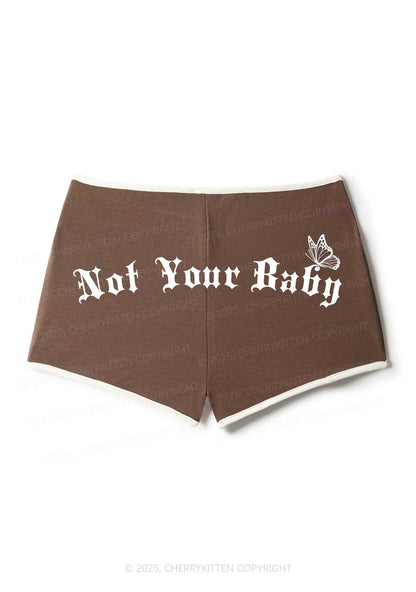 Not Your Baby Y2K Booty Shorts Cherrykitten