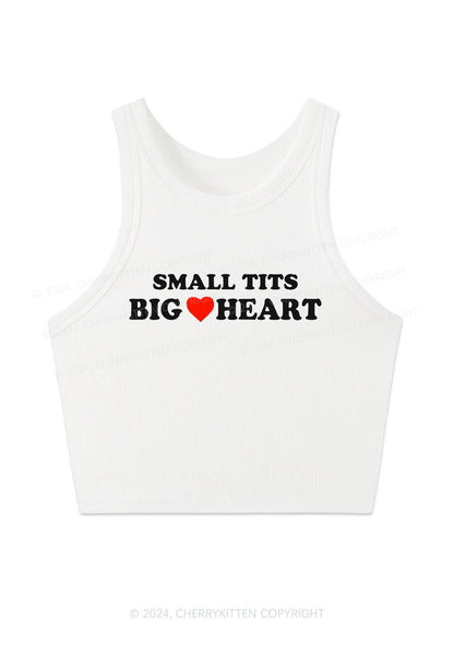 Small But Big Heart Y2K Crop Tank Top Cherrykitten