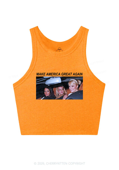 Make America Great Y2K Crop Tank Top Cherrykitten