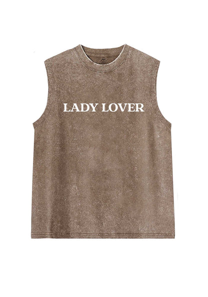 Lady Lover Pride Y2K Washed Muscle Tank Cherrykitten