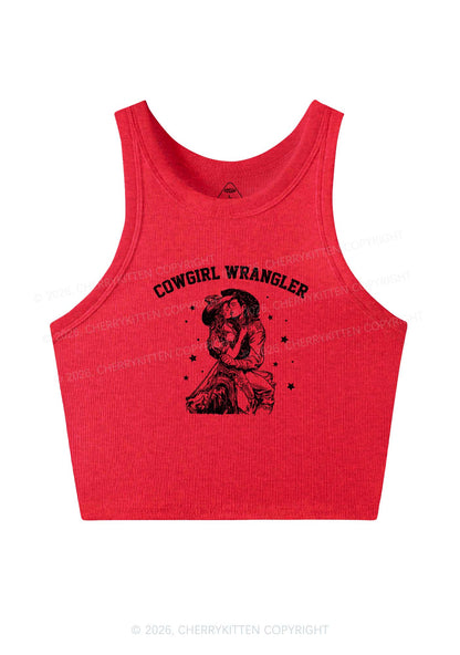 Cowgirl Wrangler Y2K Crop Tank Top Cherrykitten