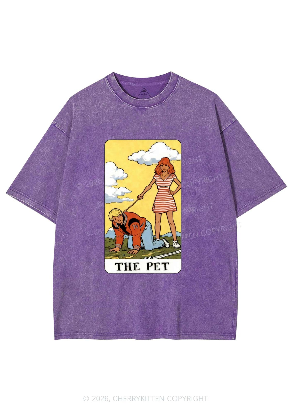 The Pet Y2K Shirts Washed Tee Cherrykitten