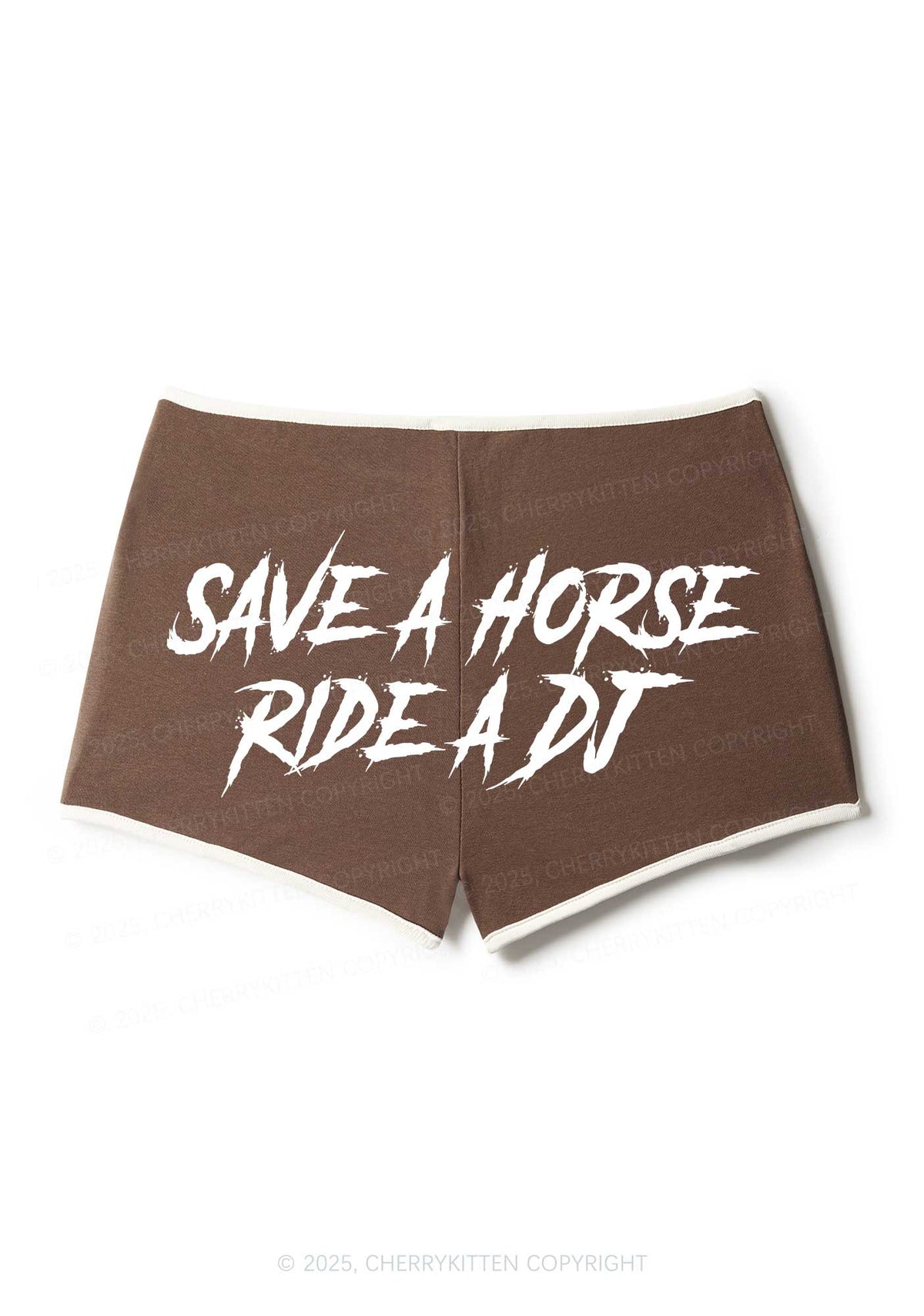 Save Horse Ride DJ Y2K Booty Shorts Cherrykitten
