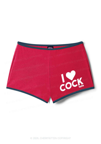 I Love Cocktails Y2K Booty Shorts Cherrykitten