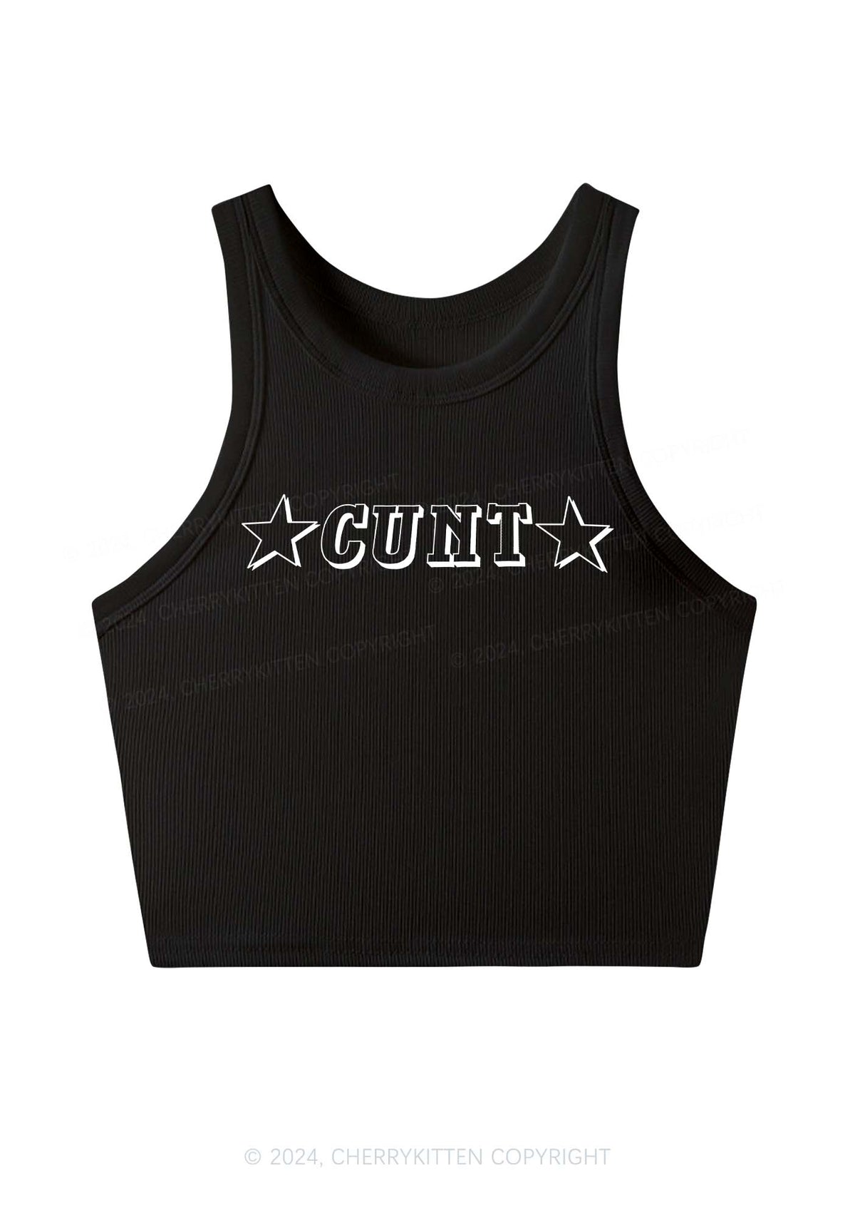 Star Count Y2K Crop Tank Top Cherrykitten
