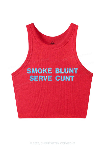 Smoke Blunt Y2K Crop Tank Top Cherrykitten