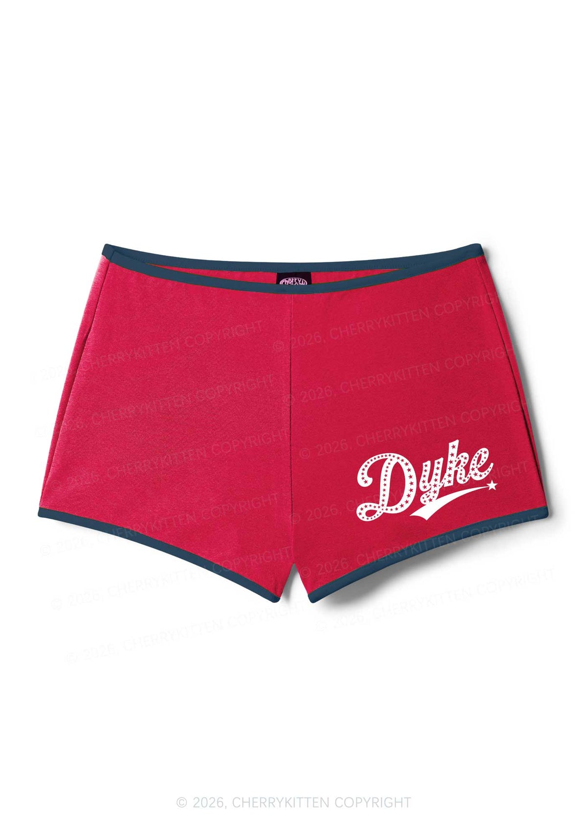 Pink Dyke Pride Y2K Booty Shorts Cherrykitten