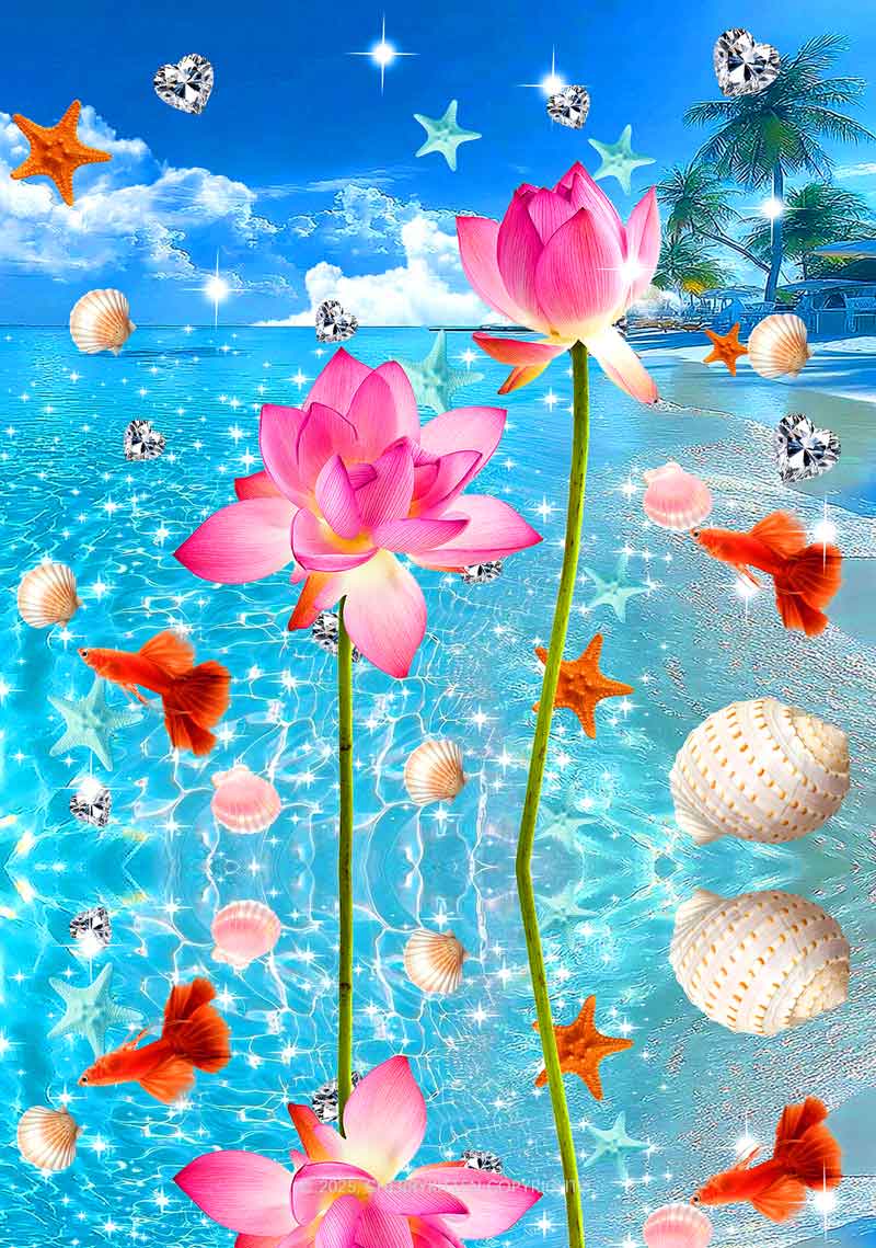 Seaside Lotus Y2K Mesh Crop Top Cherrykitten