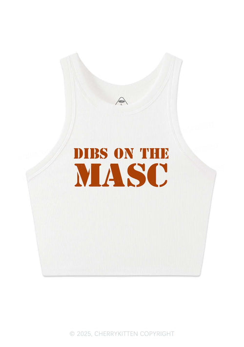 Dibs On The Masc Pride Y2K Crop Tank Top Cherrykitten
