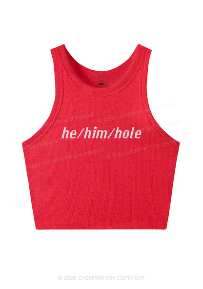 He Him Hole Pride Y2K Crop Tank Top Cherrykitten