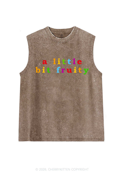 A Little Bit Fruity Y2K Washed Muscle Tank Cherrykitten