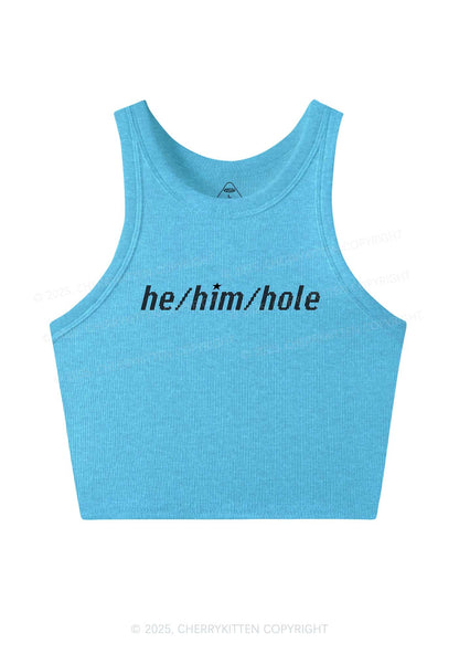 He Him Hole Pride Y2K Crop Tank Top Cherrykitten