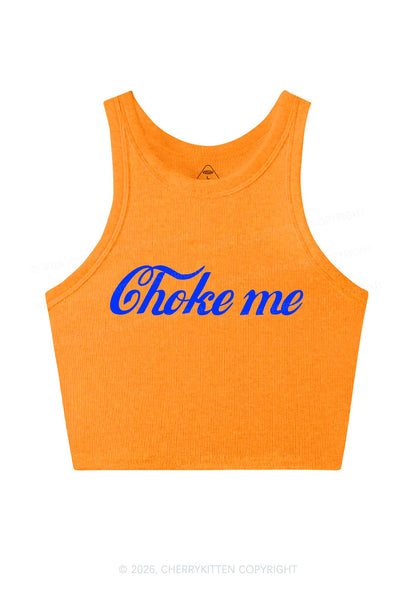 Choke Me Y2K Crop Tank Top Cherrykitten