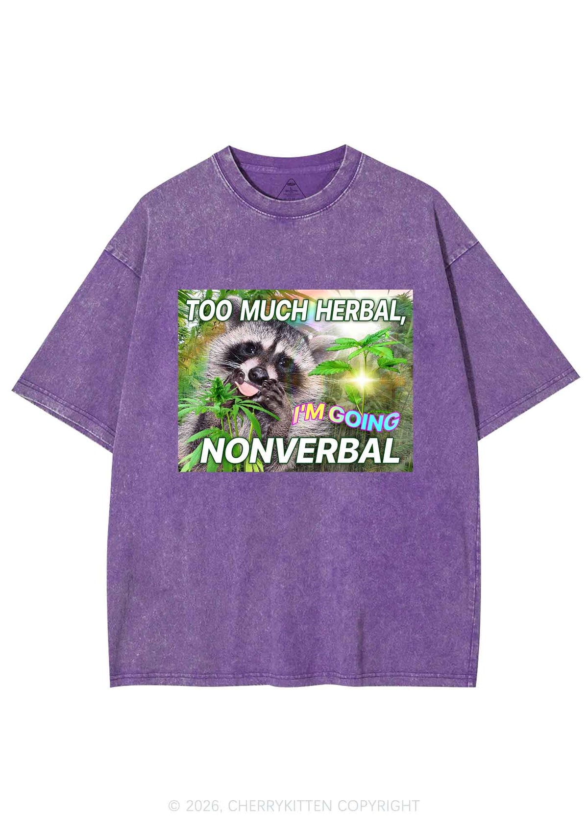 Im Going Nonverbal Y2K Shirts Washed Tee Cherrykitten