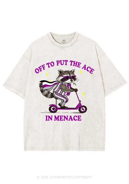 Put The Ace In Menace Pride Y2K Shirts Washed Tee Cherrykitten