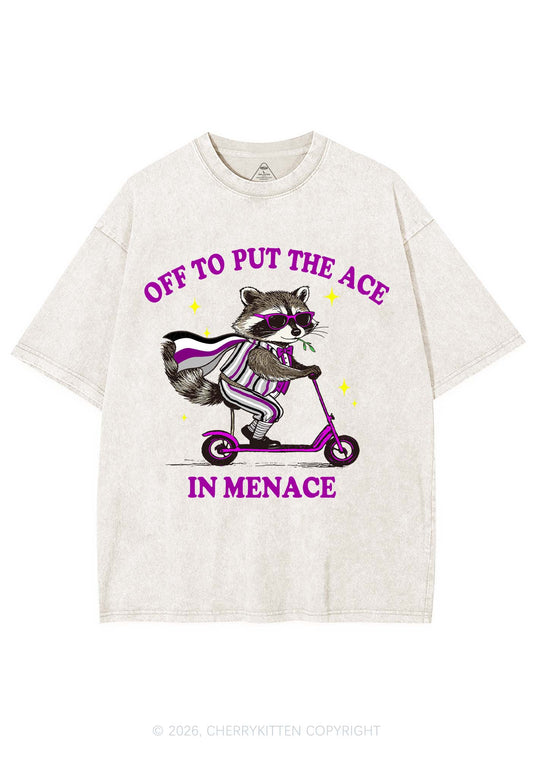Put The Ace In Menace Pride Y2K Shirts Washed Tee Cherrykitten