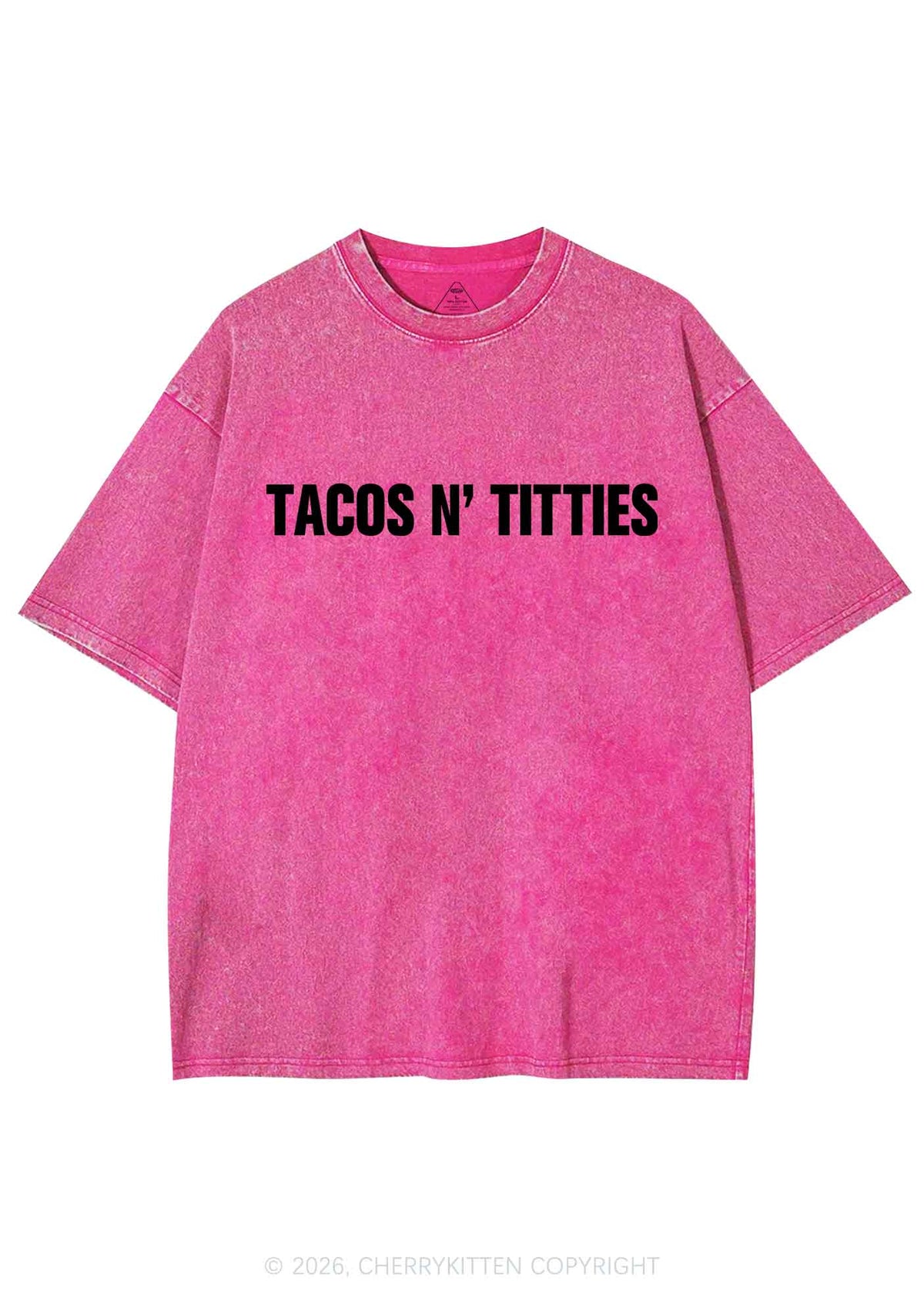 Tacos And Txtties Y2K Shirts Washed Tee Cherrykitten