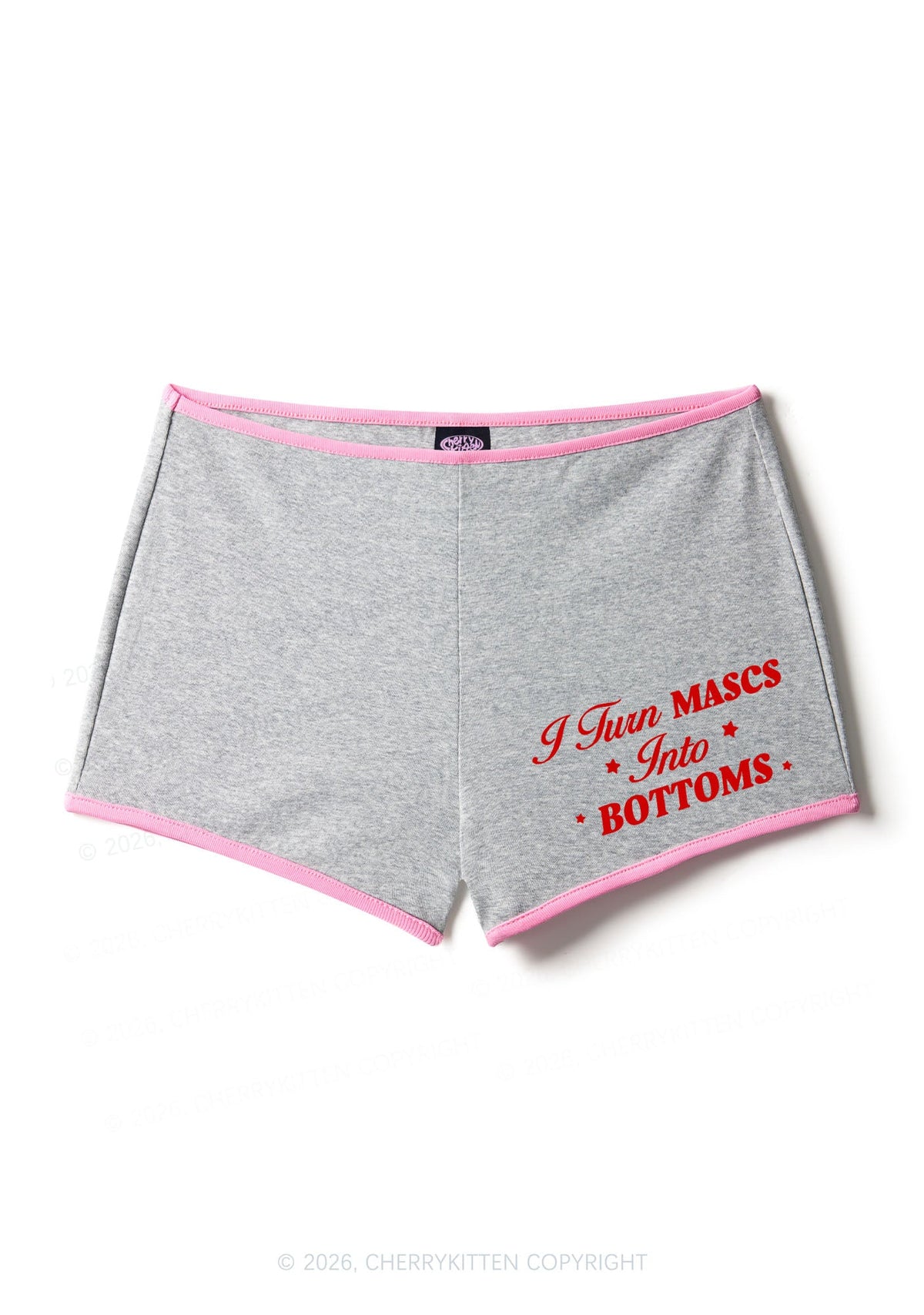 I Turn Mascs Into Bottoms Pride Y2K Booty Shorts Cherrykitten