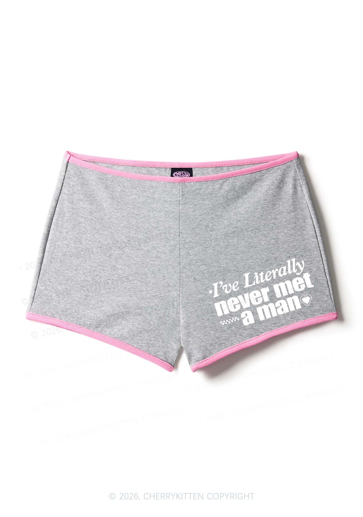 Never Met A Man Pride Y2K Booty Shorts Cherrykitten