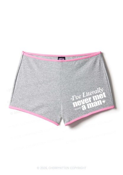 Never Met A Man Pride Y2K Booty Shorts Cherrykitten