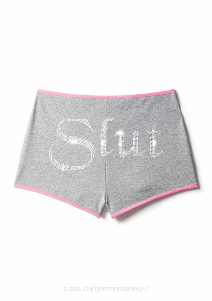 Rhinestone Slxt Y2K Booty Shorts Cherrykitten