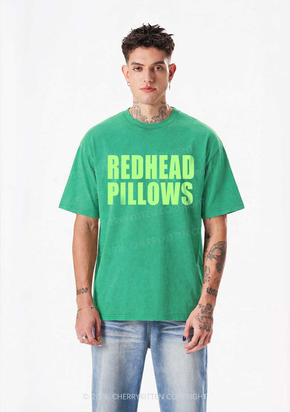 Redhead Pillows St Patricks Y2K Shirts Washed Tee Cherrykitten