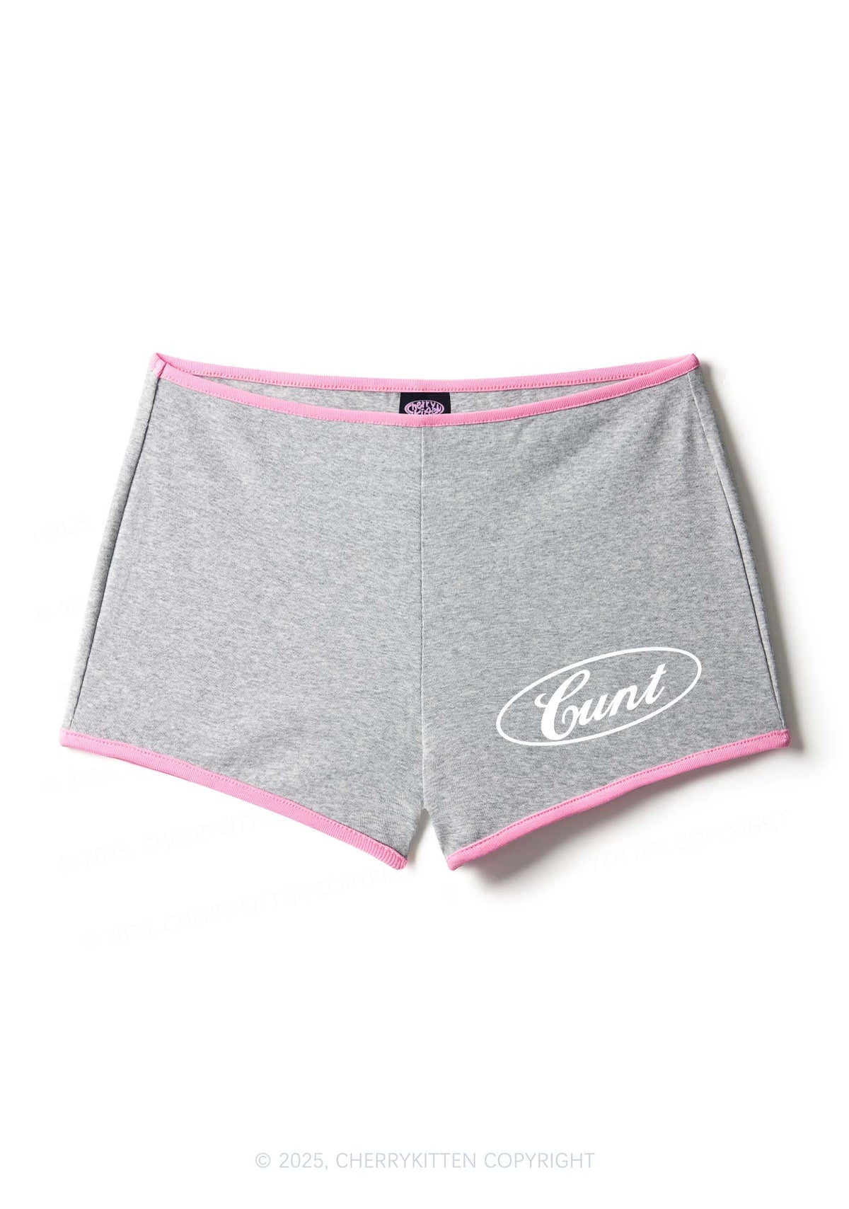 Oval Cxxt Y2K Contrast Mini Shorts Cherrykitten