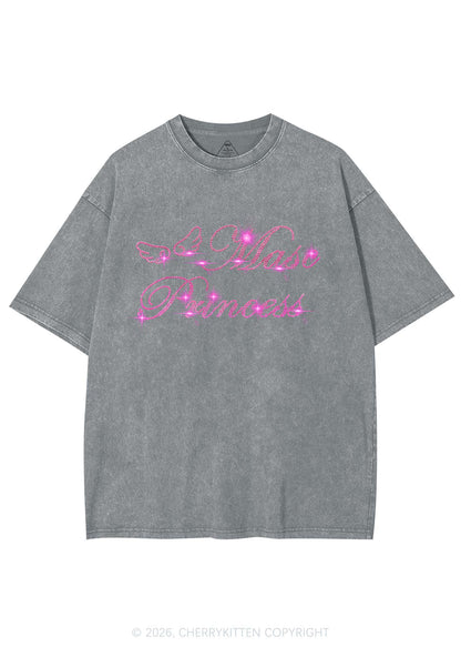 Rhinestone Masc Princess Pride Y2K Shirts Washed Tee Cherrykitten