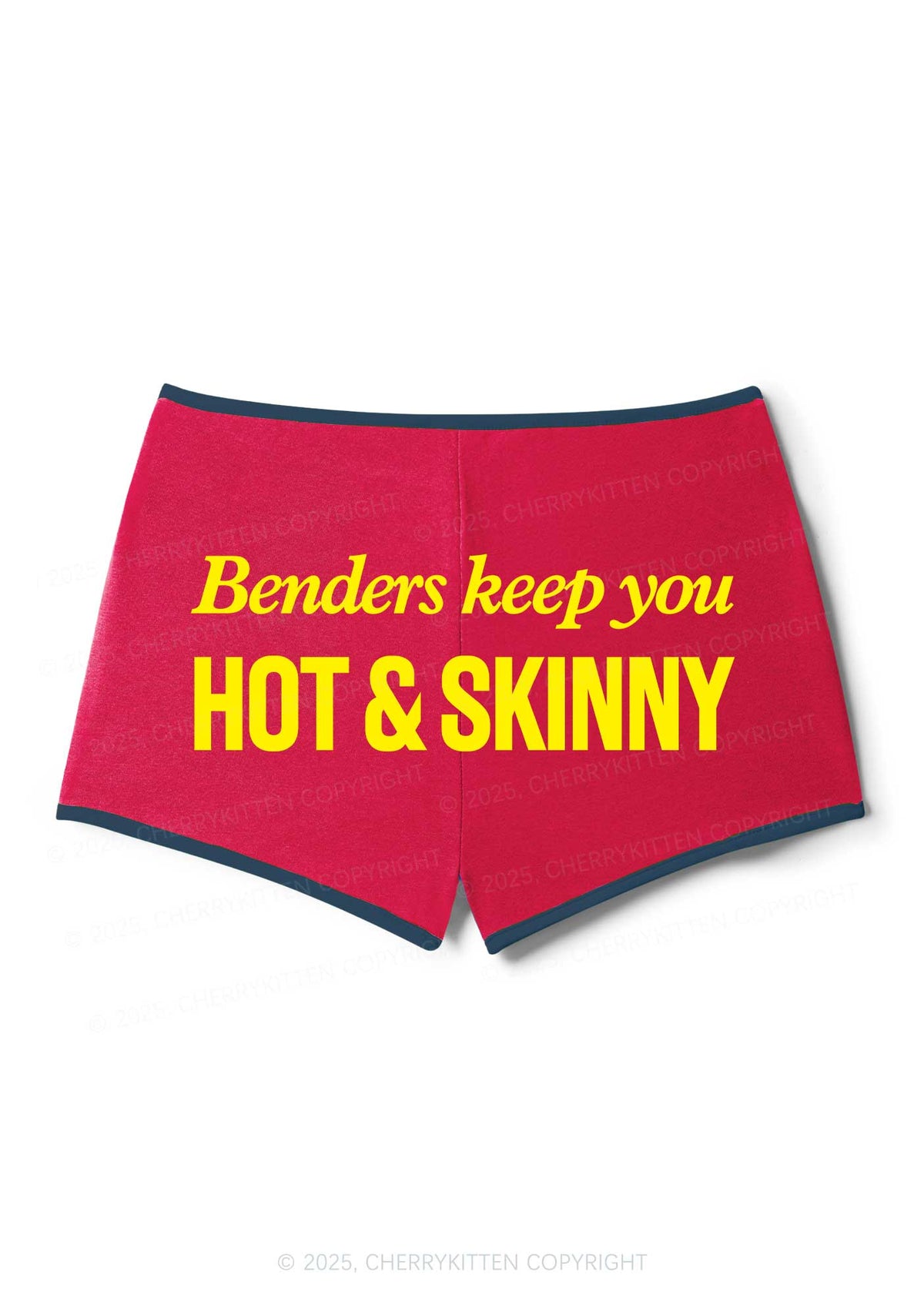 Benders Keep You Hot Skinny Y2K Booty Shorts Cherrykitten