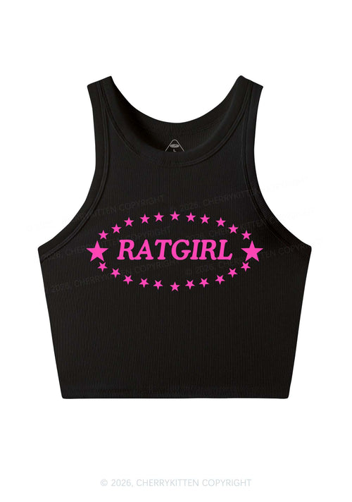 Ratgirl Star Y2K Crop Tank Top Cherrykitten