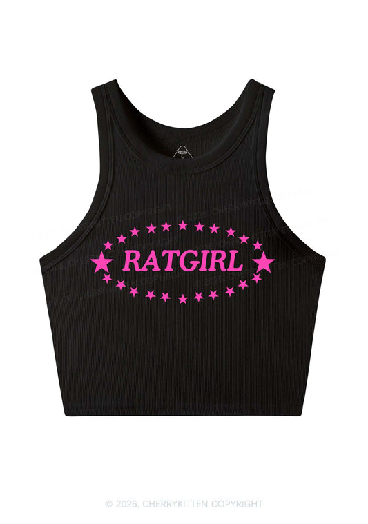 Ratgirl Star Y2K Crop Tank Top Cherrykitten