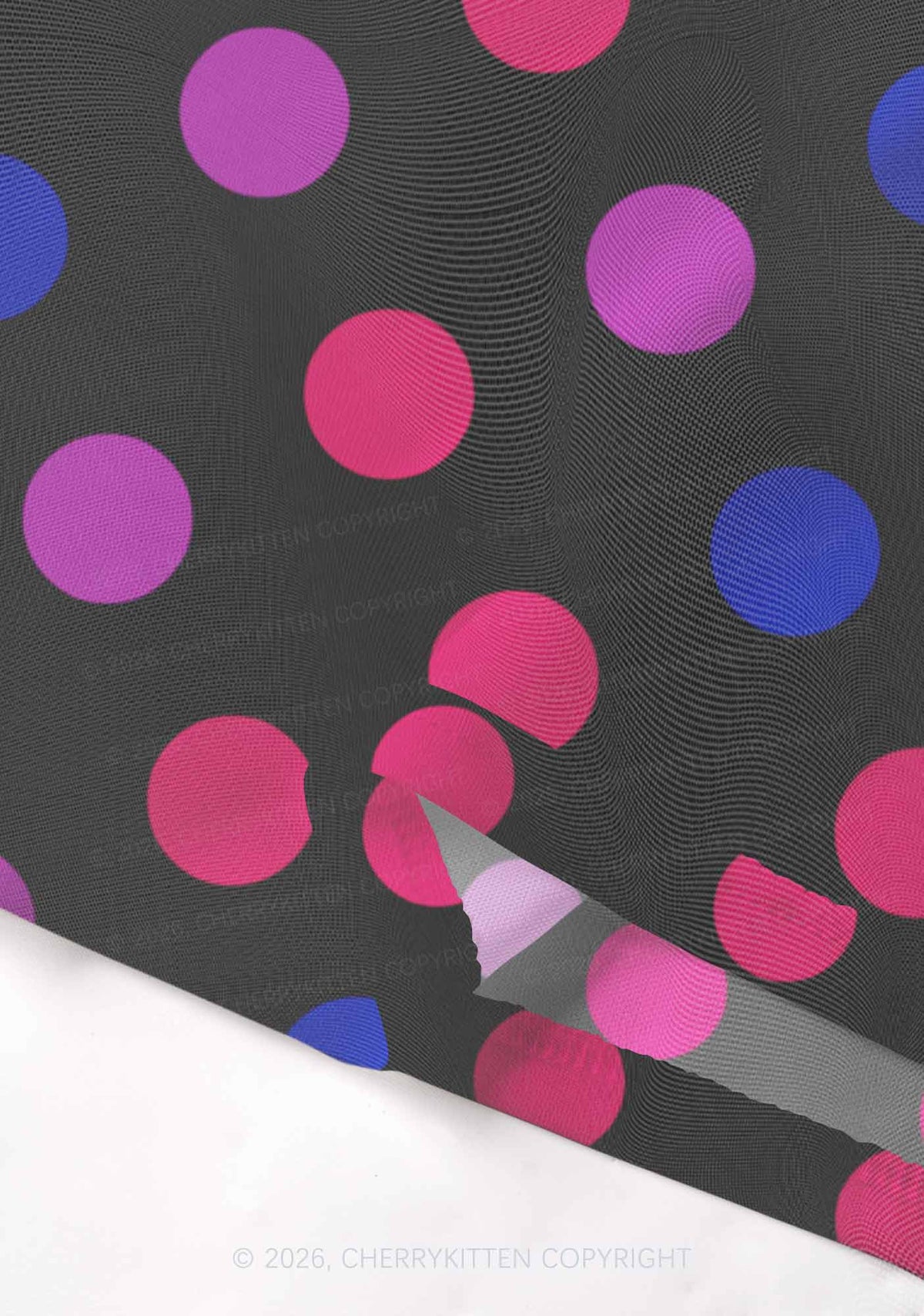 Bisexual Dots On Black Pride Y2K Mesh Crop Top Cherrykitten