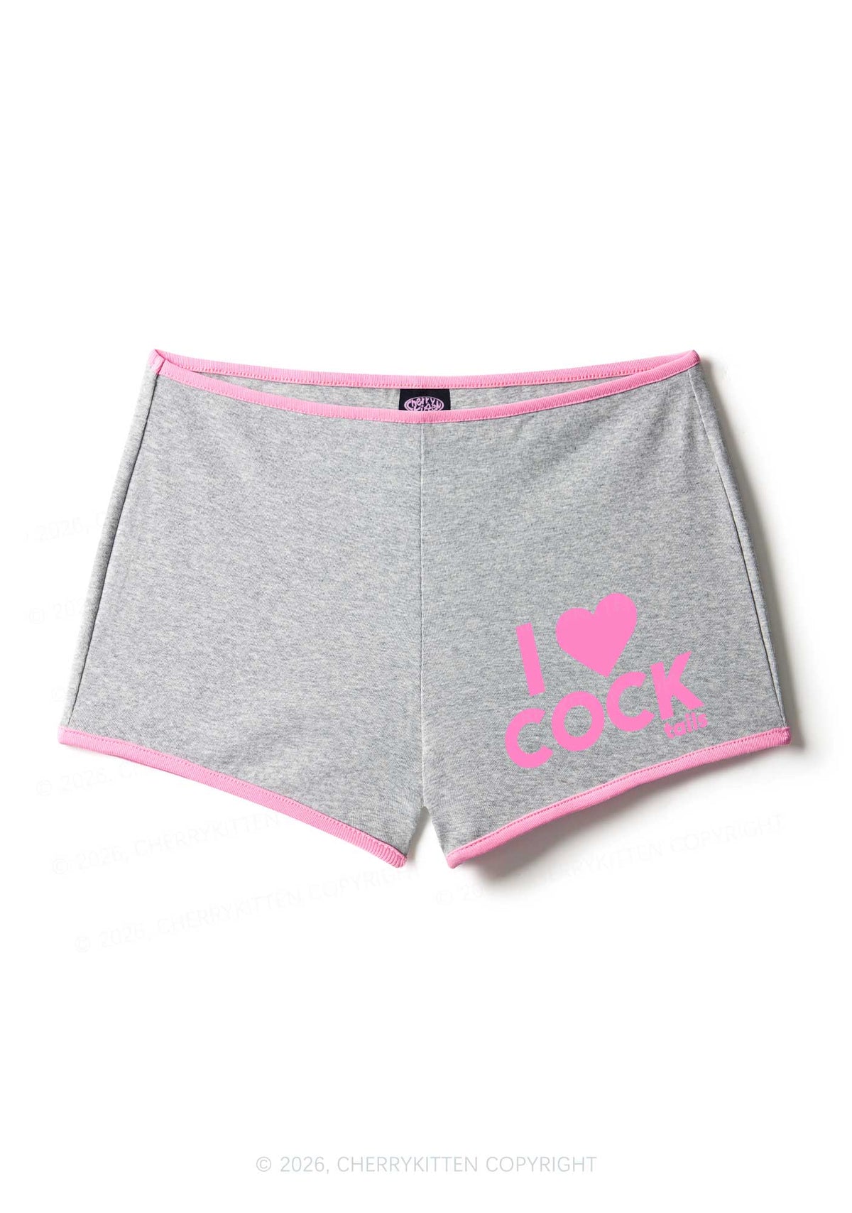 I Love Cocktails Y2K Booty Shorts Cherrykitten