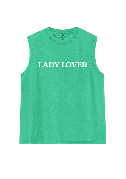 Lady Lover Pride Y2K Washed Muscle Tank Cherrykitten
